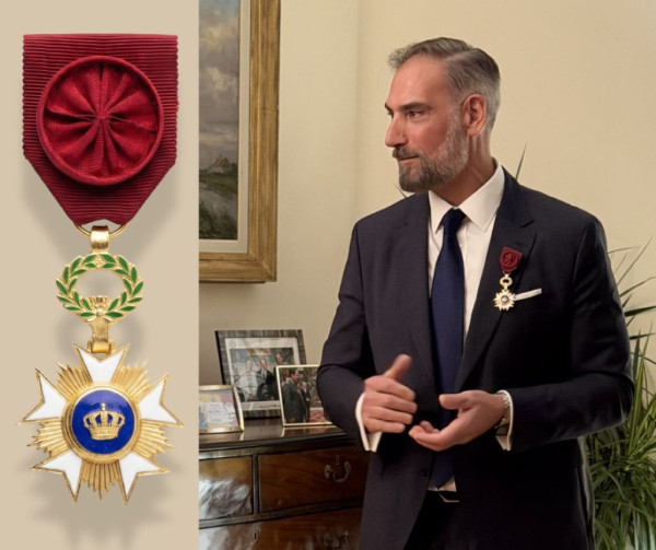 Τιμητική διάκριση για την UCB Ελλάδας: Παράσημο από το Βελγικό Στέμμα στον Λεωνίδα Ισσόπουλο