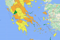 Ο νέος διαδραστικός επιδημιολογικός χάρτης - Οι 28 περιοχές στο πορτοκαλί