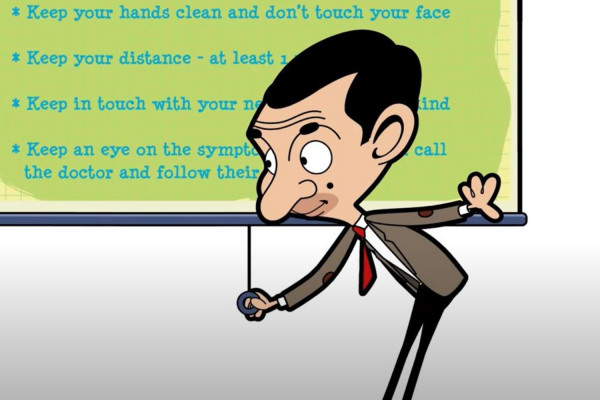 Ο Mr Bean σου μαθαίνει να αποφεύγεις τον κορονοϊό (vid)