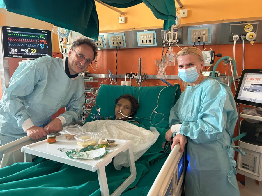 Ο 18χρονος Μάριος στο νοσοκομείο Le Molinette του Τορίνο/ΑΠΕ-ΜΠΕ