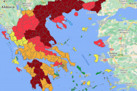 Κορονοϊός: 27 από τις 50 περιφέρειες βρίσκονται τουλάχιστον στο «κόκκινο» επίπεδο συναγερμού