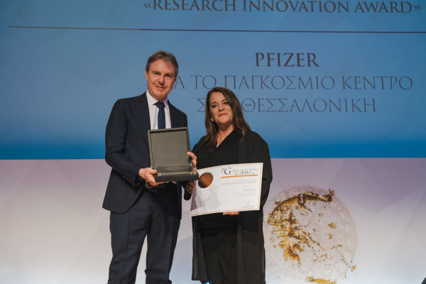 Prix Galien Greece 2025: Tιμητική διάκριση στη Pfizer για την προαγωγή της έρευνας και της καινοτομίας
