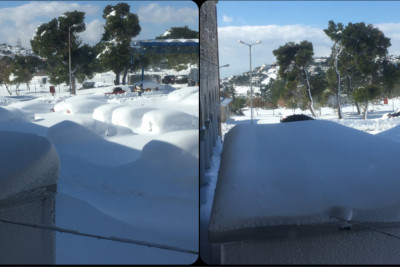 Καλυμμένα στο χιόνι τα νοσοκομεία: Εικόνες από τα προβλήματα που αντιμετωπίζουν από το πρωί ασθενείς και εργαζόμενοι (pics/vid)