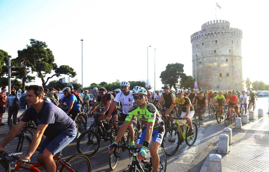 Εικόνα από παλαιότερη ποδηλατοδρομία στη Θεσσαλονίκη/Αρχείου INTIME NEWS