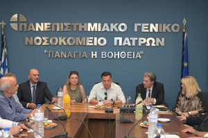 Γεωργιάδης: «Ευχαριστώ τη Μαριάννα Λάτση για τη νέα μονάδα νοσηλείας ογκολογικών ασθενών στο ΠΓΝ Ρίου»