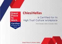 Η Chiesi Hellas έλαβε την πιστοποίηση Great Place to Work® για το 2022