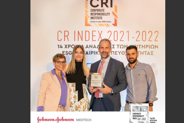 Johnson &amp; Johnson MedTech Ελλάδας: Διπλή διάκριση στο CR Index 2021-2022