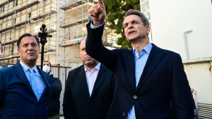 Στο Τζάνειο ο πρωθυπουργός Κυριάκος Μητσοτάκης μαζί με τον Άδωνι Γεωργιάδη