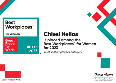 H Chiesi Hellas στη λίστα των καλύτερων εργοδοτών για τις γυναίκες