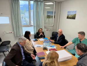 Επίσκεψη Βιλδιρίδη στο εργοτάξιο του υπό ανέγερση Γενικού Νοσοκομείου Σπάρτης ΙΣΝ