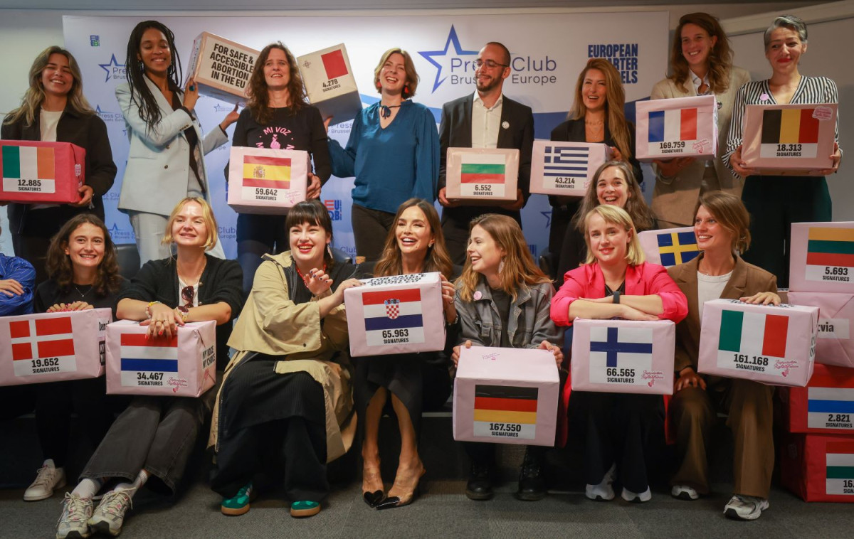 Στιγμιότυπο από παλαιότερη κινητοποίηση του My Voice, My Choice/Αρχείου ΑΠΕ-ΜΠΕ