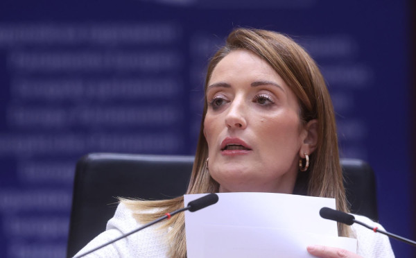 Η πρόεδρος του Ευρωπαϊκού Κοινοβουλίου, Ρομπέρτα Μέτσολα/ΑΠΕ-ΜΠΕ