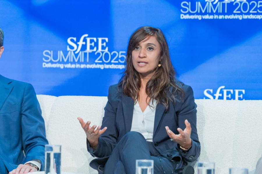 H Kavita Patel, Διευθύνουσα Σύμβουλος της Roche Hellas για Ελλάδα &amp; Κύπρο, στο 2ο SFEE Summit.