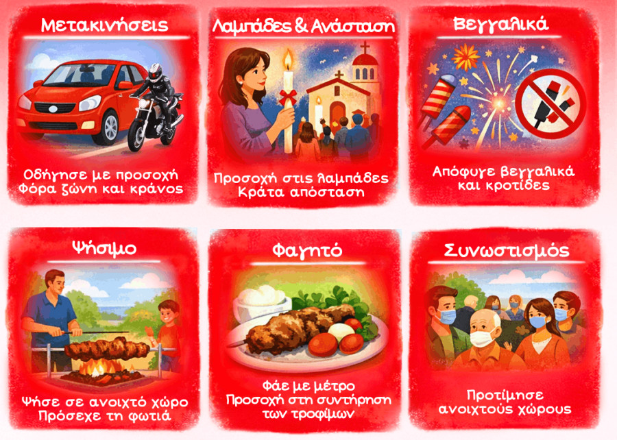 ΕΕΣ: Οδηγίες για ασφαλές Πάσχα