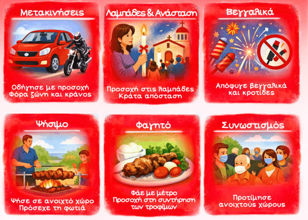 ΕΕΣ: Οδηγίες για ασφαλές Πάσχα